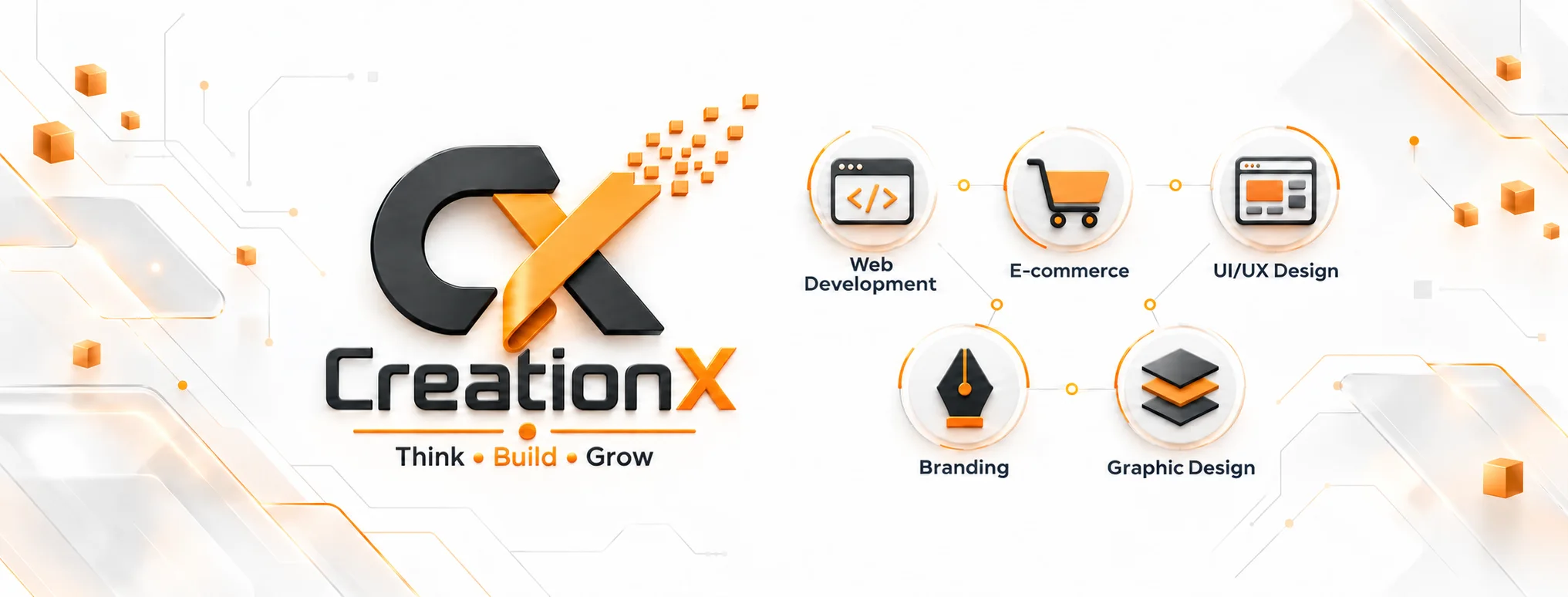 Creation X — Web Development, E-commerce, UI/UX Design, Branding ও Graphic Design